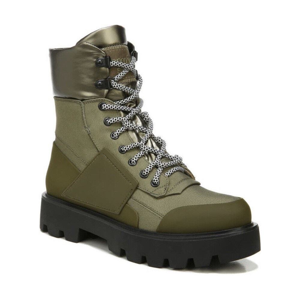 Franco Sarto Women Khaki Balin Outdoors Lace-up Ankle Hiking Boots Size 8.5M - Picture 4 of 7